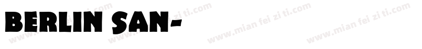 berlin san字体转换